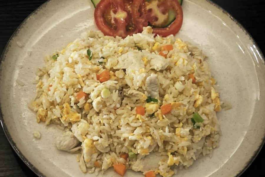 riz frit poulet
