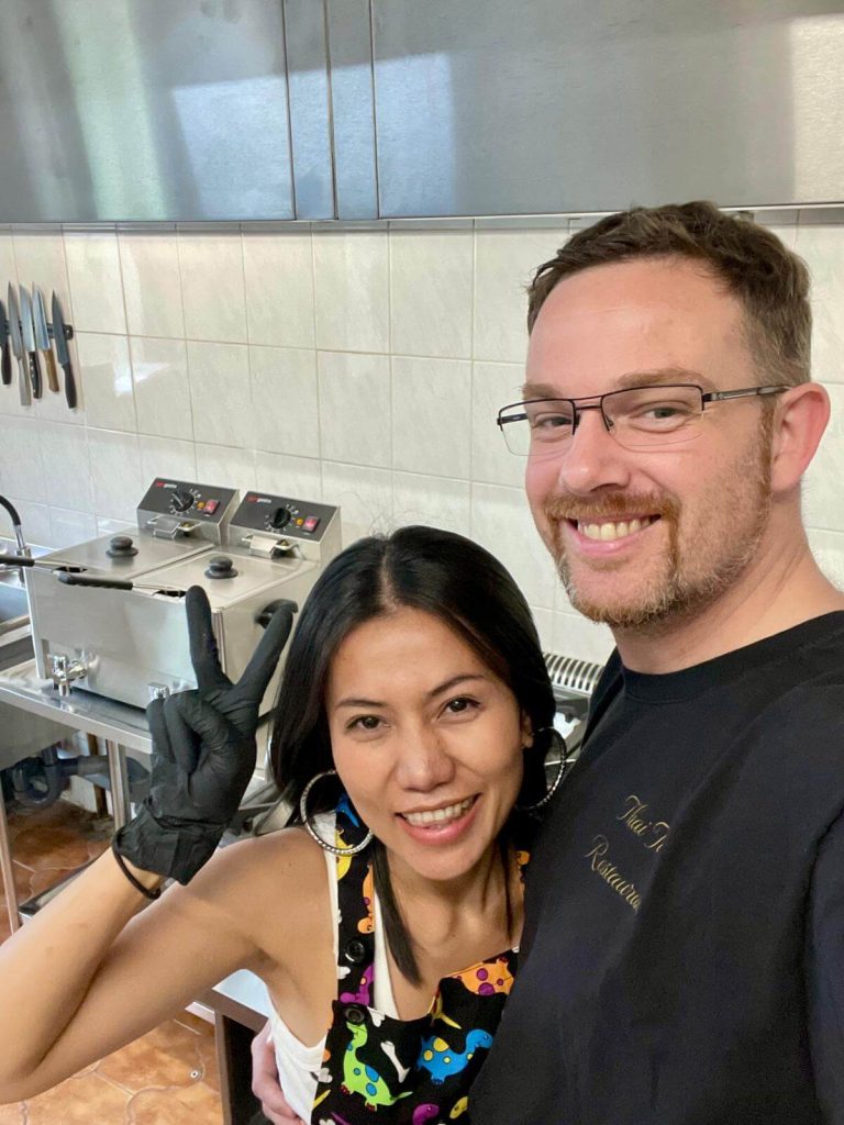 Mama-and-Papa in th kitchen